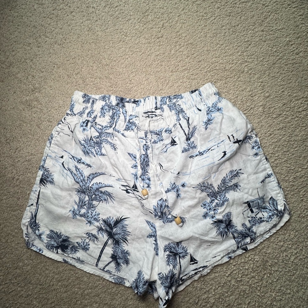 Beach tropical shorts women